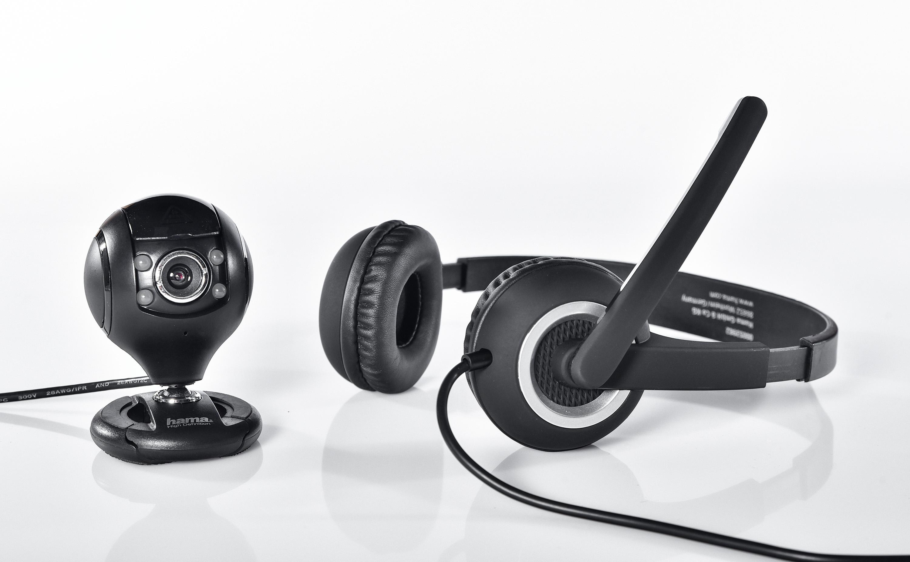 Комплект за стрийминг HAMA HS-P150, Слушалки с микрофон, Камера Spy Protect 720P, Черен-2
