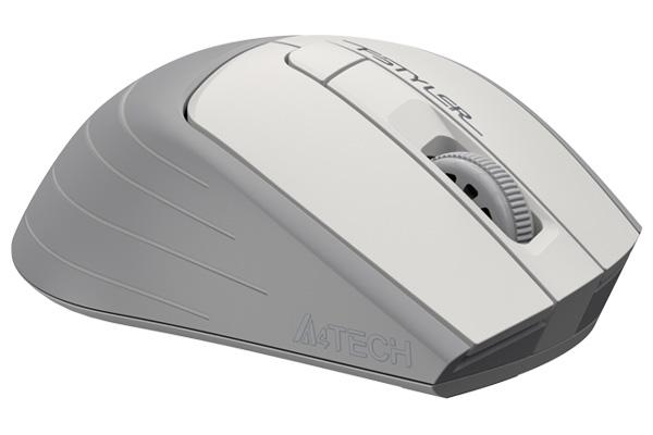 Оптична мишка A4tech FG30S Fstyler, Безжична, Безшумна, Бял-3