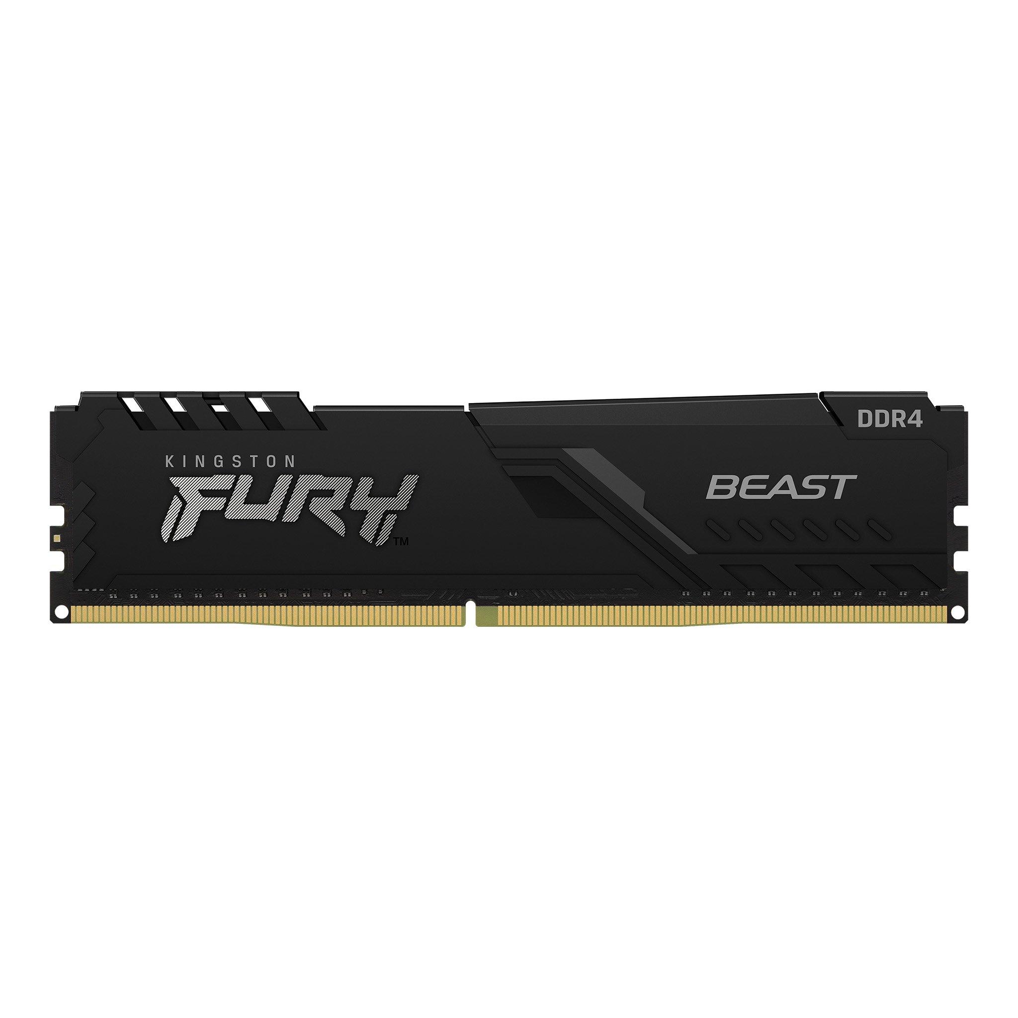 Памет Kingston FURY Beast Black 8GB DDR4 PC4-25600 3200MHz CL16 KF432C16BB/8-1