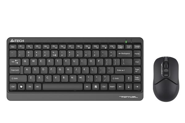Комплект клавиатура и мишка A4TECH FG1112 Fstyler, Безжичен, 2.4 GHz, Черен