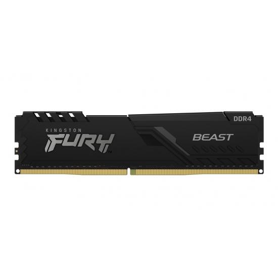 Памет Kingston FURY Beast Black 8GB DDR4 PC4-28800 3600MHz CL17 KF436C17BB/8-1