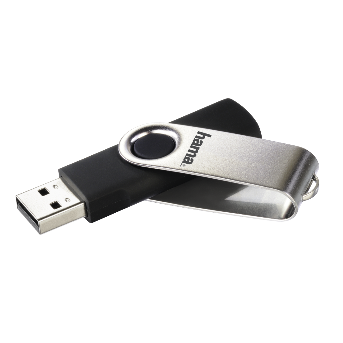 USB памет HAMA Rotate, 64GB, USB 2.0, 10 MB/s, Черен-3