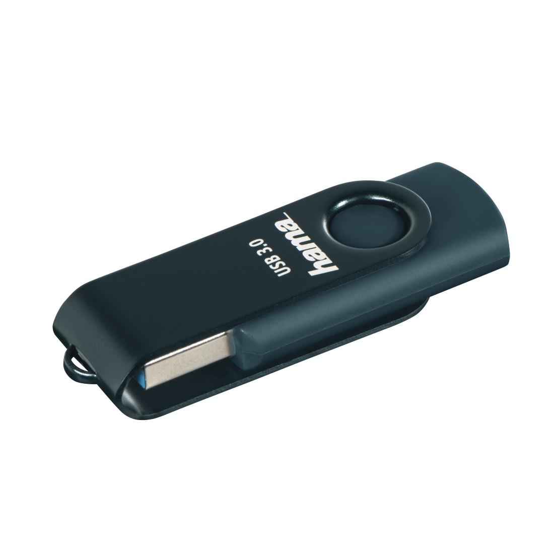 USB памет HAMA Rotate, 64GB, USB 3.0 70 MB/s, Петролно синьо