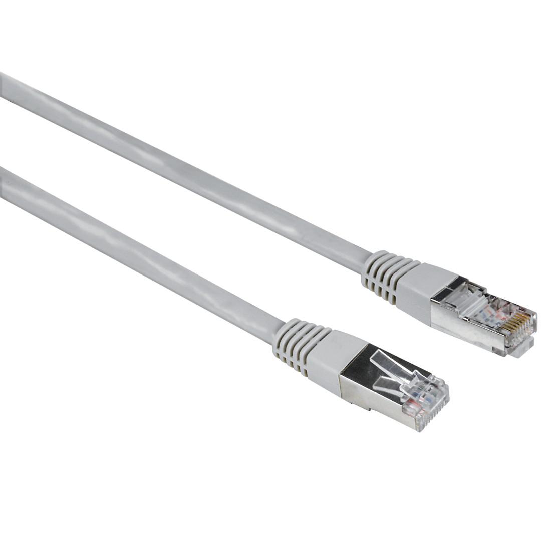 Мрежов кабел HAMA,CAT 5e, FTP/UTP, RJ-45 - RJ-45, 20 м, екраниран, Сив, булк опаковка