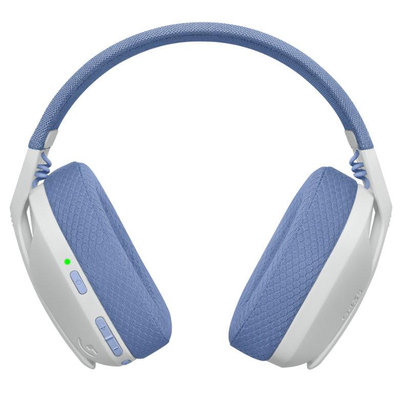 Геймърски безжични слушалки Logitech G435 Lightspeed Wireless, Микрофон, Бял-4