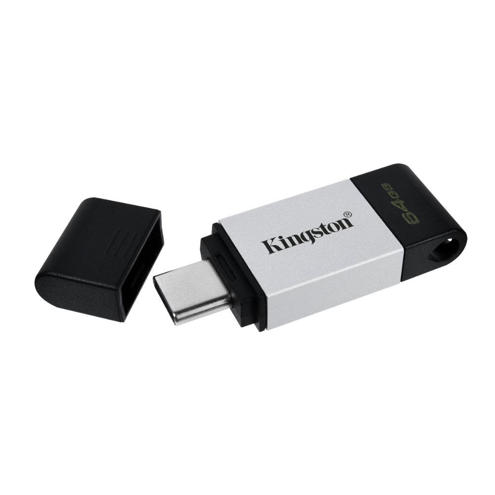 USB памет KINGSTON DataTraveler 80, 64GB, USB-C 3.2 Gen 1, Черна-3