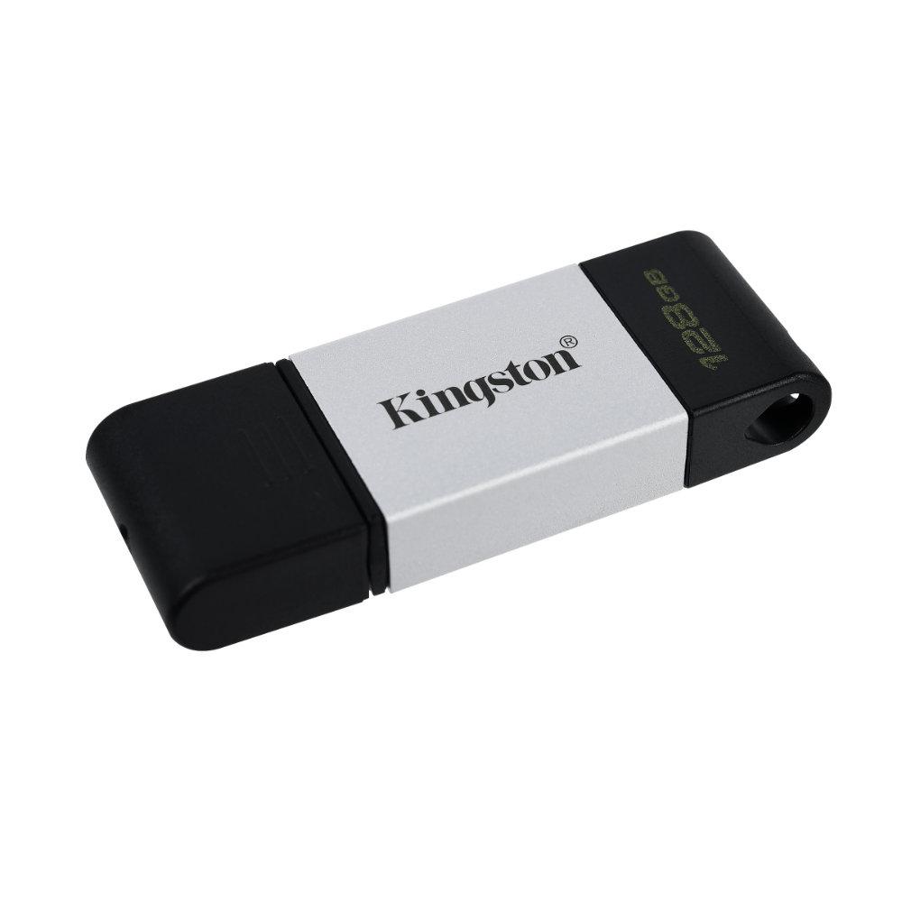 USB памет KINGSTON DataTraveler 80, 128GB, USB-C 3.2 Gen 1, Черна