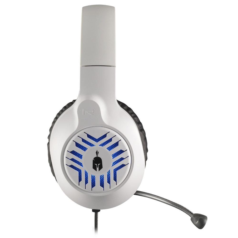 Геймърски слушалки Spartan Gear Medusa, Микрофон, Бял/Черен-2