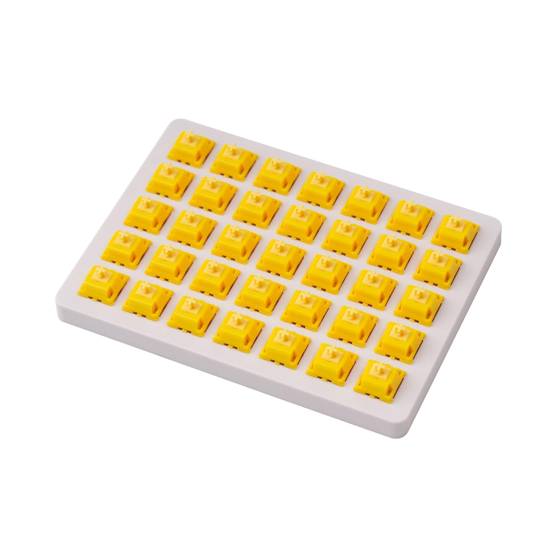 Суичове за механична клавиатура Keychron Gateron Cap Golden Yellow Switch Set 35 броя-1