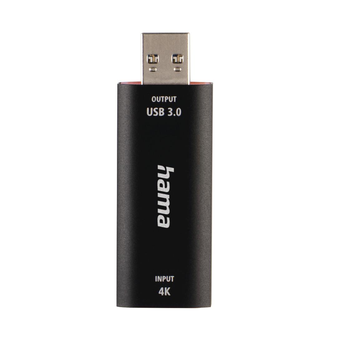 Video Recording стик HAMA 74257, HDMI женско - USB мъжко, 4К,  Черен-2