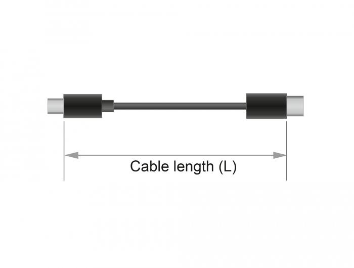 Кабел Delock  DisplayPort мъжко - DisplayPort мъжко, 2.0м, 8K 60 Hz, Черен-4