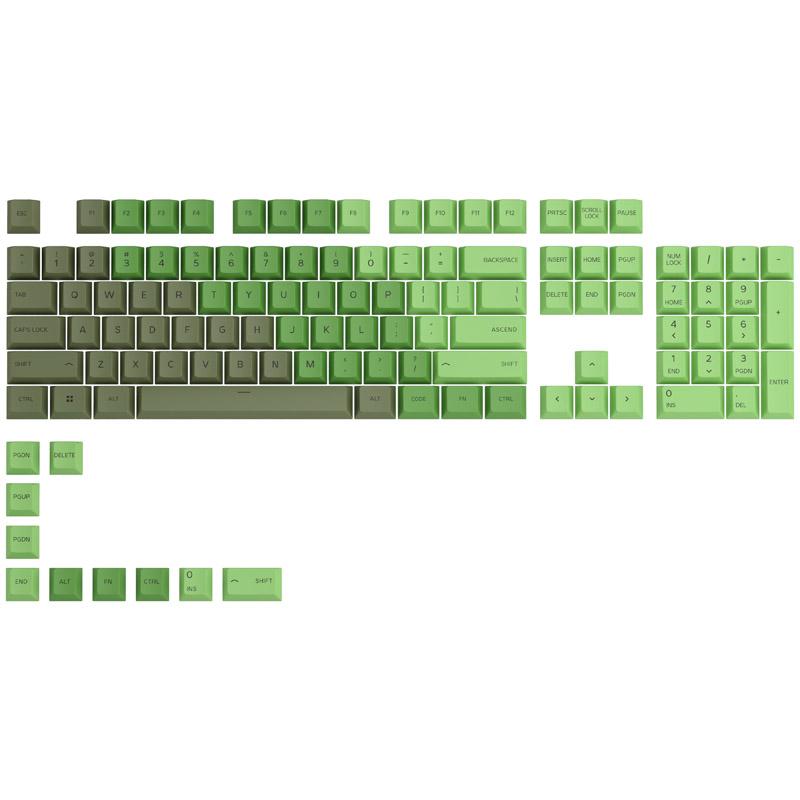 Капачки за механична клавиатура Glorious GPBT Doubleshot 114-Keycap Olive US-Layout-1