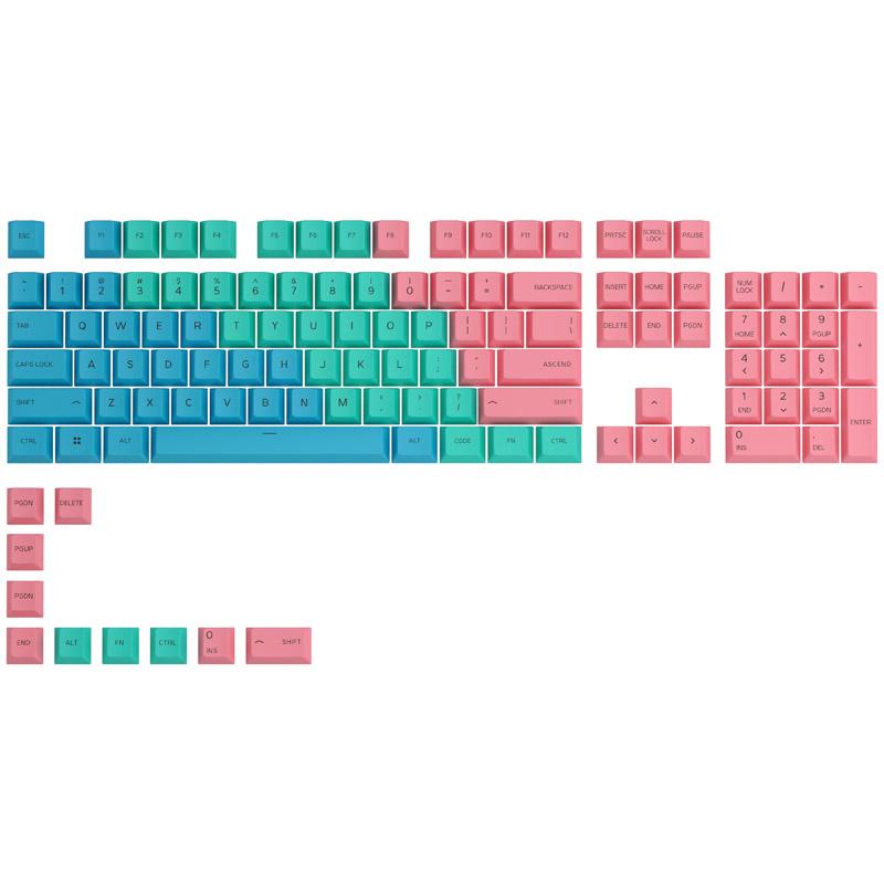 Капачки за механична клавиатура Glorious GPBT Doubleshot 114-Keycap Pastel US-Layout
