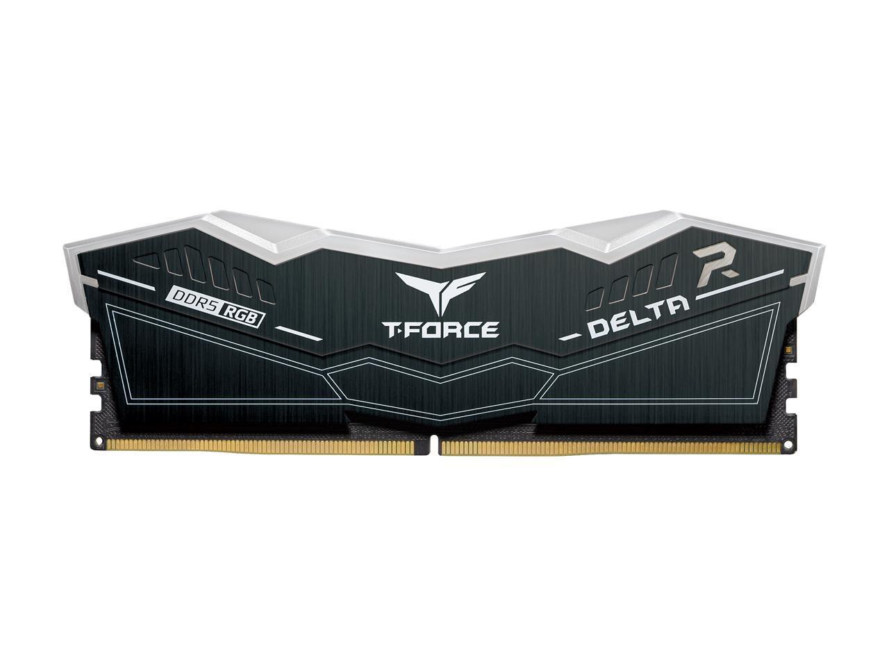 Памет Team T-Force Delta, RGB, 32GB (2 x 16GB), 288-Pin, DDR5 SDRAM, 6200 (PC5 49600), CL38, 1.25V-3