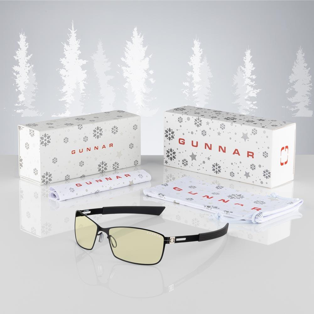 Комплект GUNNAR OPTICS Vayper Onyx Holiday Bundle - Очила, калъф