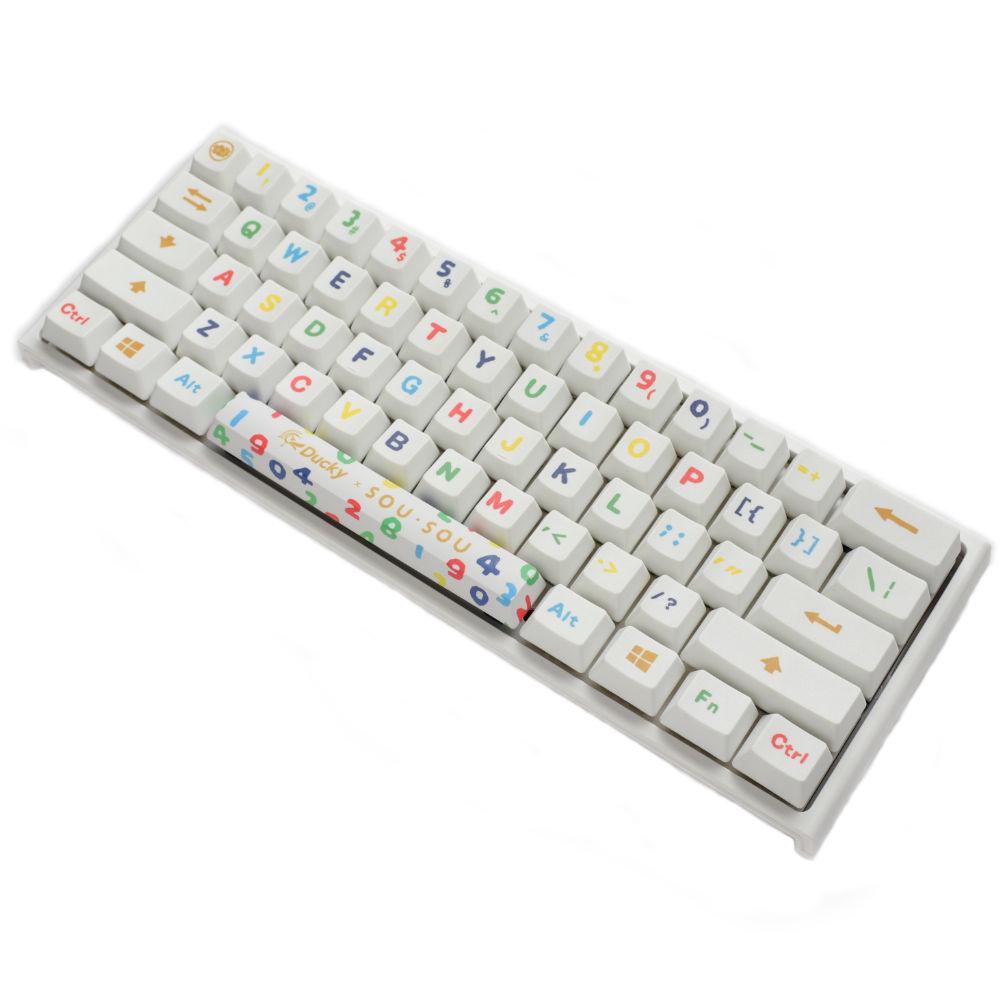 Геймърска механична клавиатура Ducky x SOU SOU One 2 Mini White RGB, Cherry MX Black-3