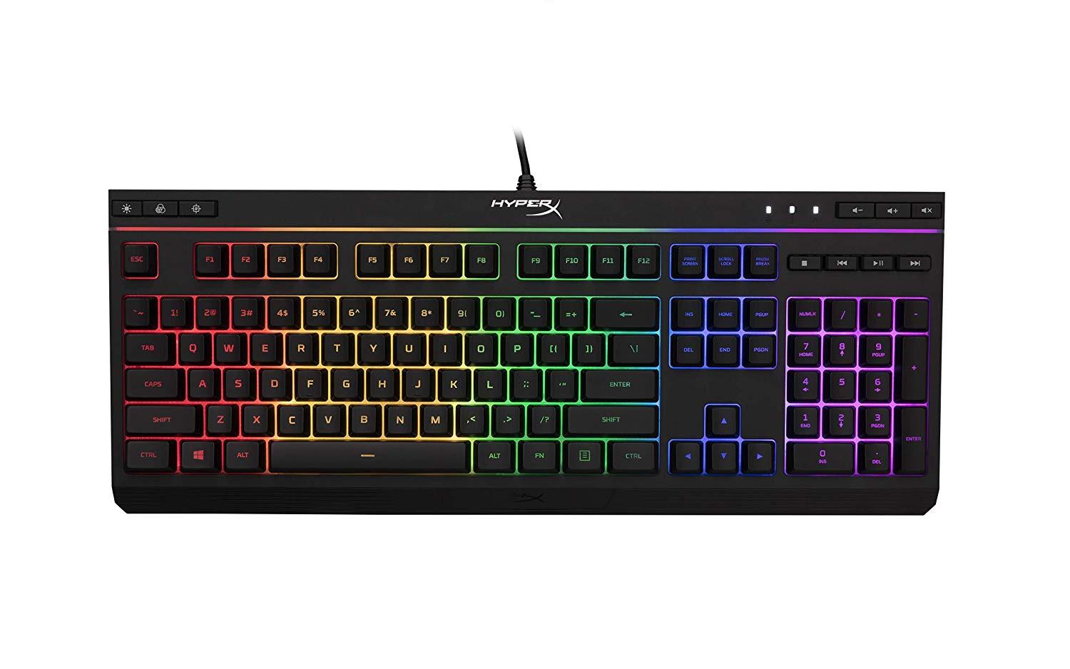 Геймърскa клавиатура HyperX Alloy Core, RGB подсветка, Черен-1