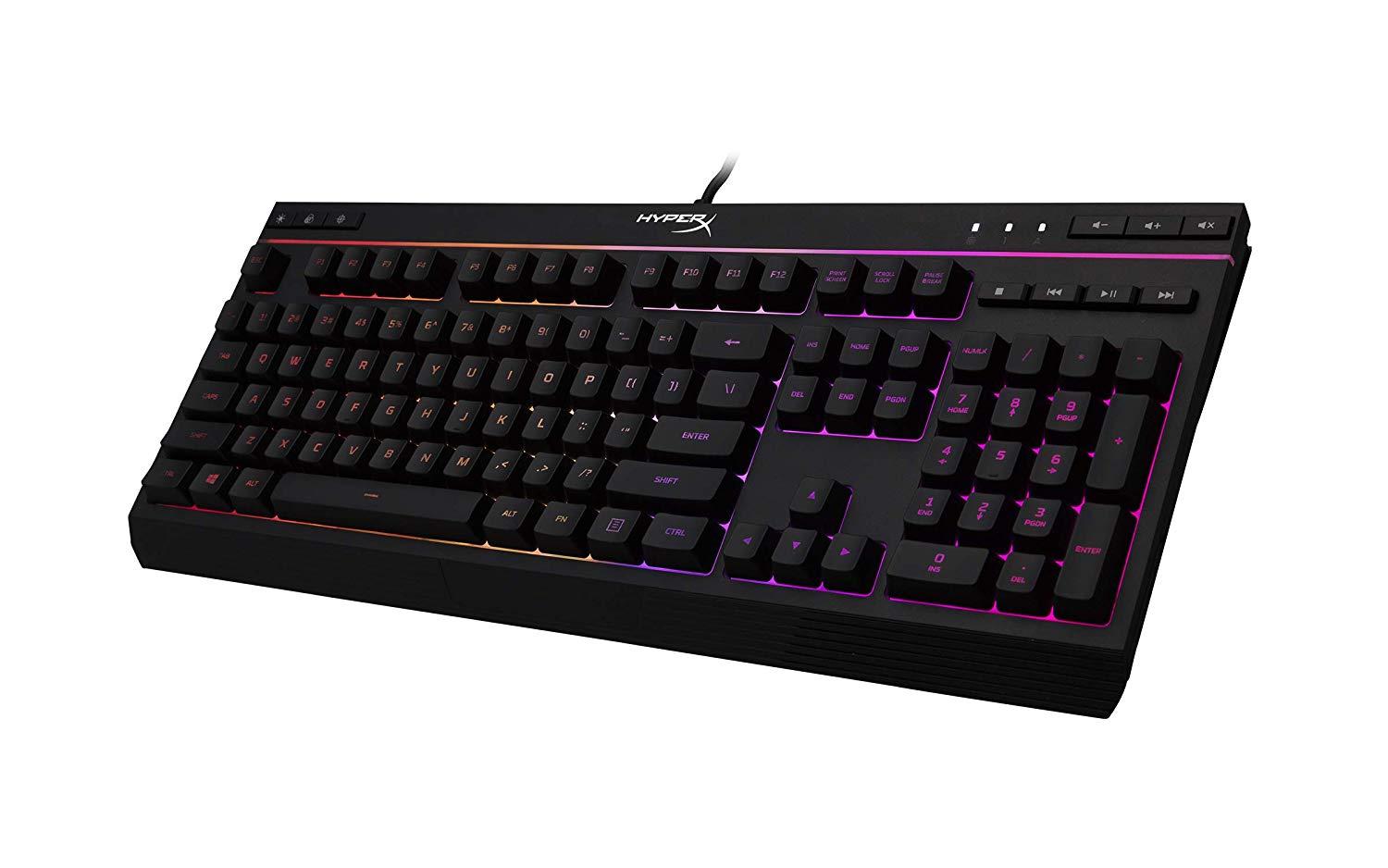 Геймърскa клавиатура HyperX Alloy Core, RGB подсветка, Черен-3