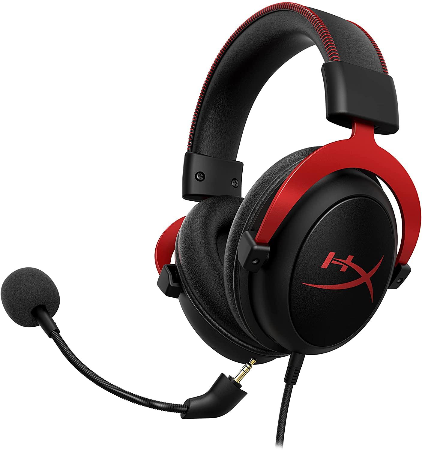 Геймърски слушалки HyperX Cloud II Red, Микрофон, Черно/Червено-3
