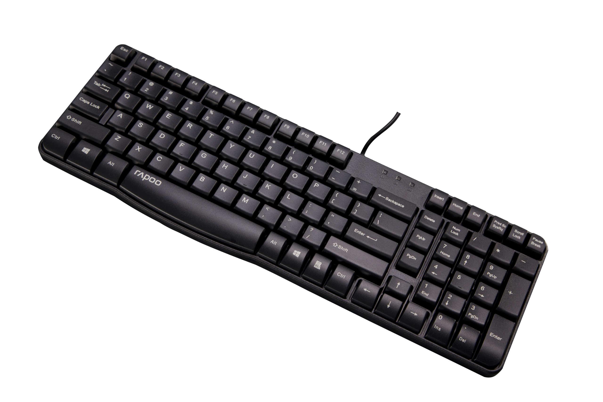 Жична клавиатура RAPOO N2400, USB 3.0, Черен-1