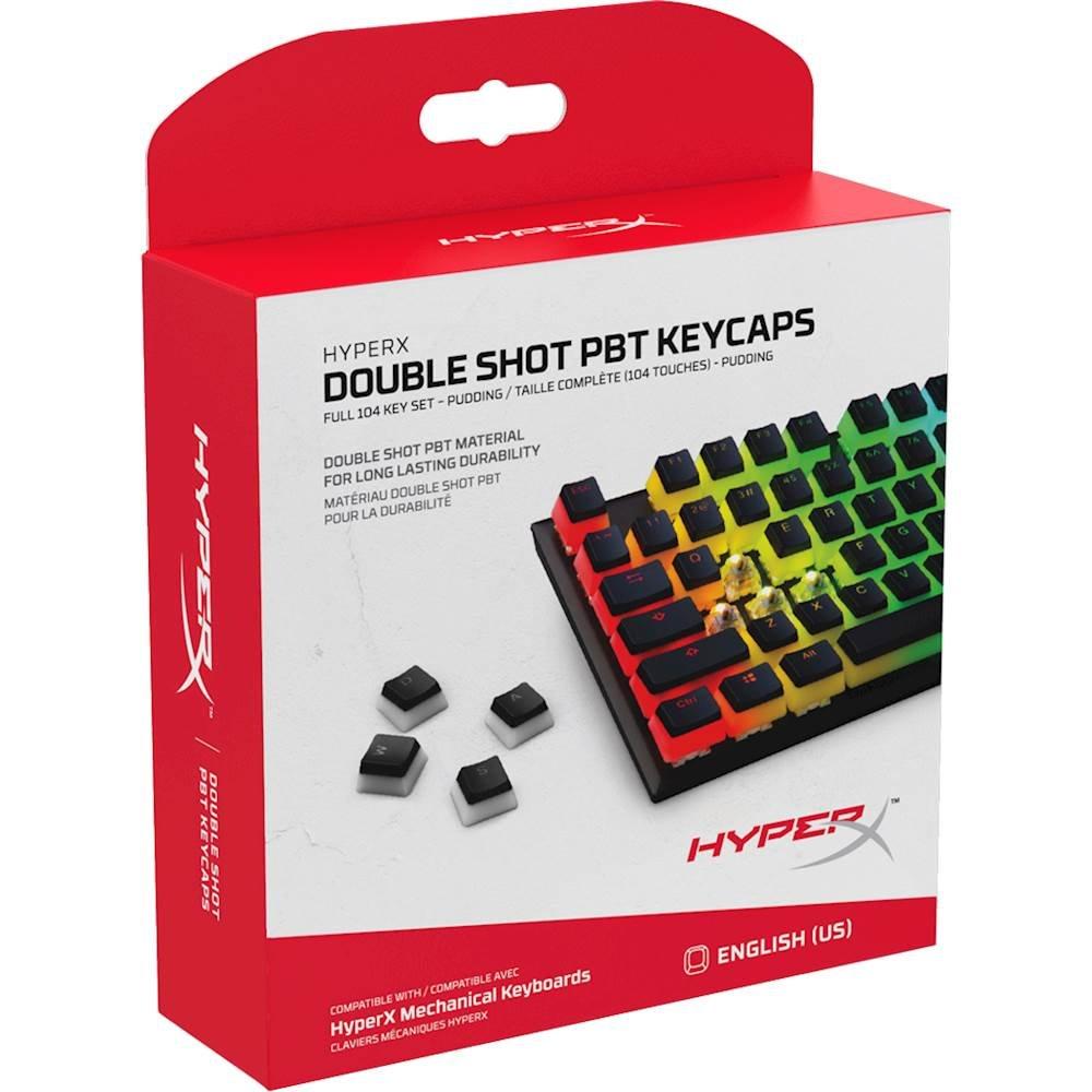 Капачки за механична клавиатура HyperX Pudding Double Shot PBT Keycap Set upgrade kit, Черни