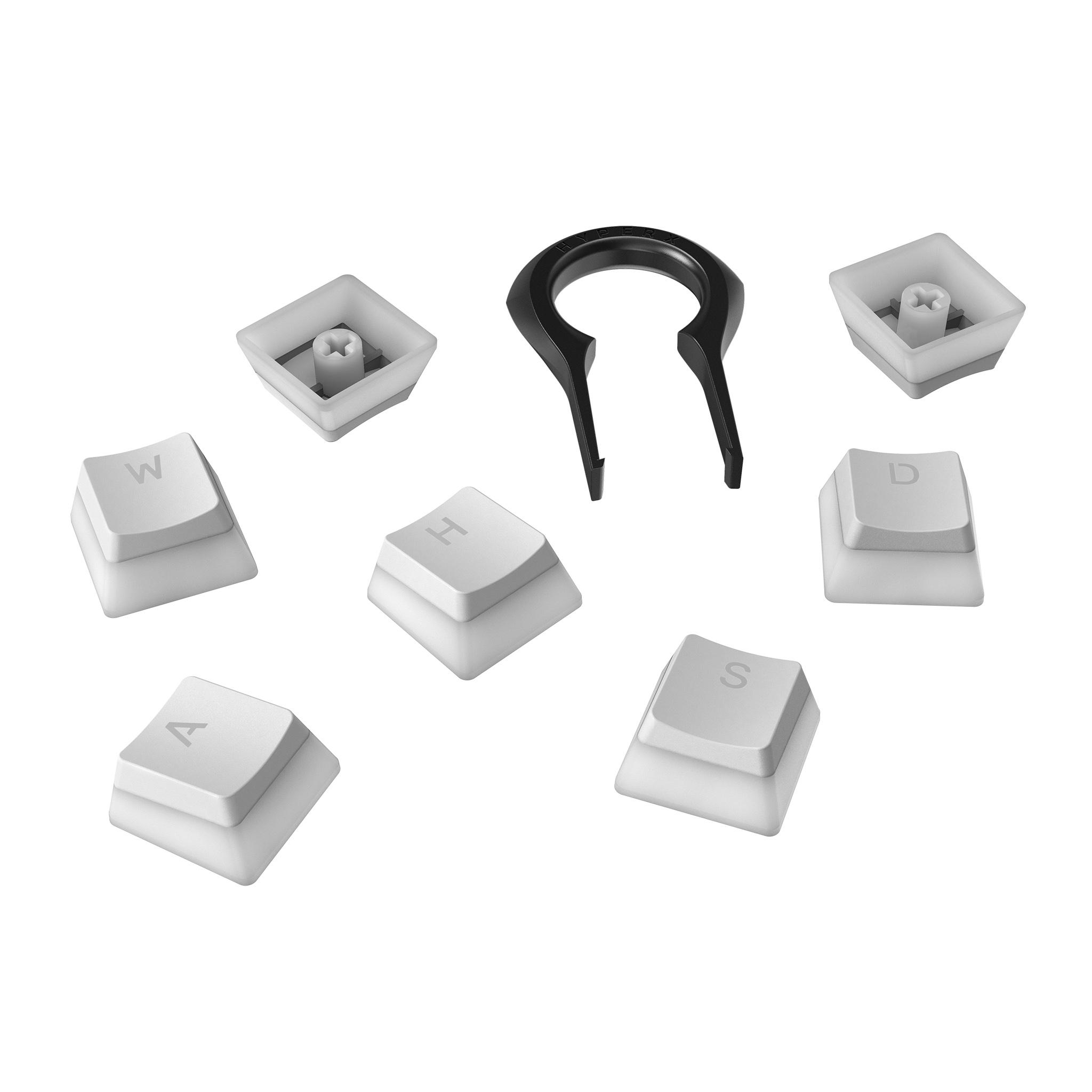 Капачки за механична клавиатура HyperX Pudding Double Shot PBT Keycap Set upgrade kit, Бели-2