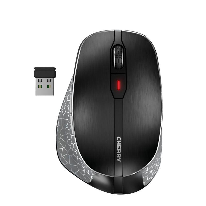 Безжична мишка CHERRY MW 8C ERGO, USB, Bluetooth/2.4Ghz, Черна