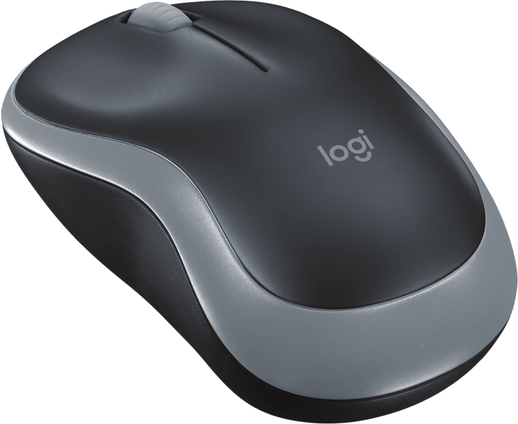 Безжична оптична мишка LOGITECH M185, USB, Сив/Черен-2