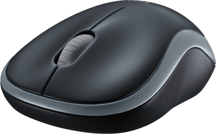 Безжична оптична мишка LOGITECH M185, USB, Сив/Черен-4