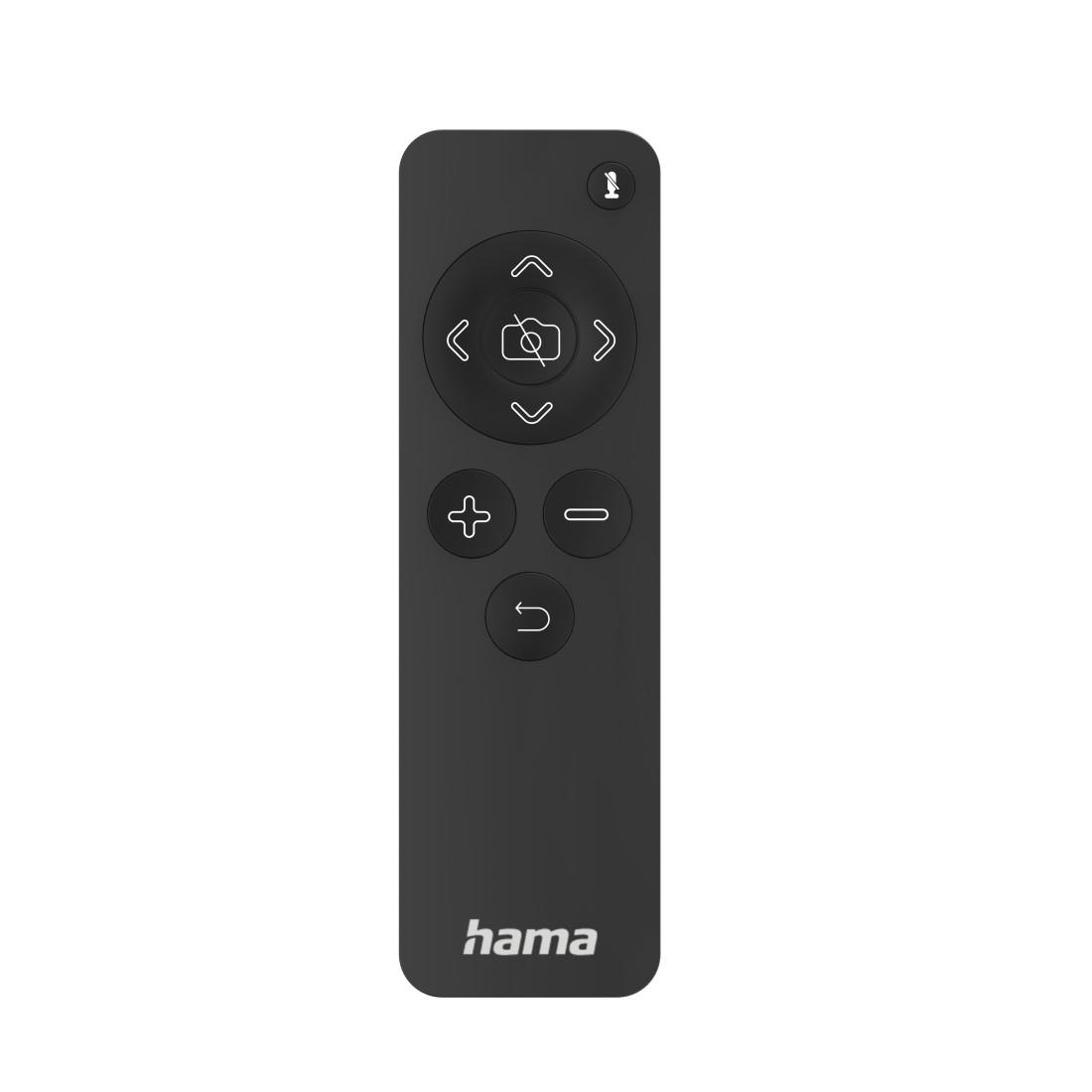 Уеб камера HAMA C-800 Pro, QHD с дистанционно, Стерео микрофон, Пръстеновидна светлина, Черен-2