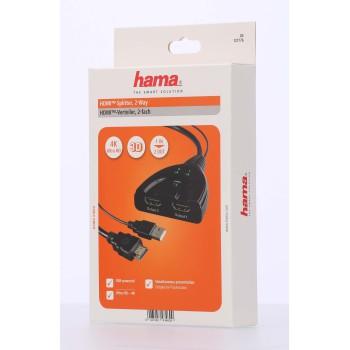 Сплитер HDMI HAMA HDMI мъжко - 2 x HDMI женско, 4K, Черен-3
