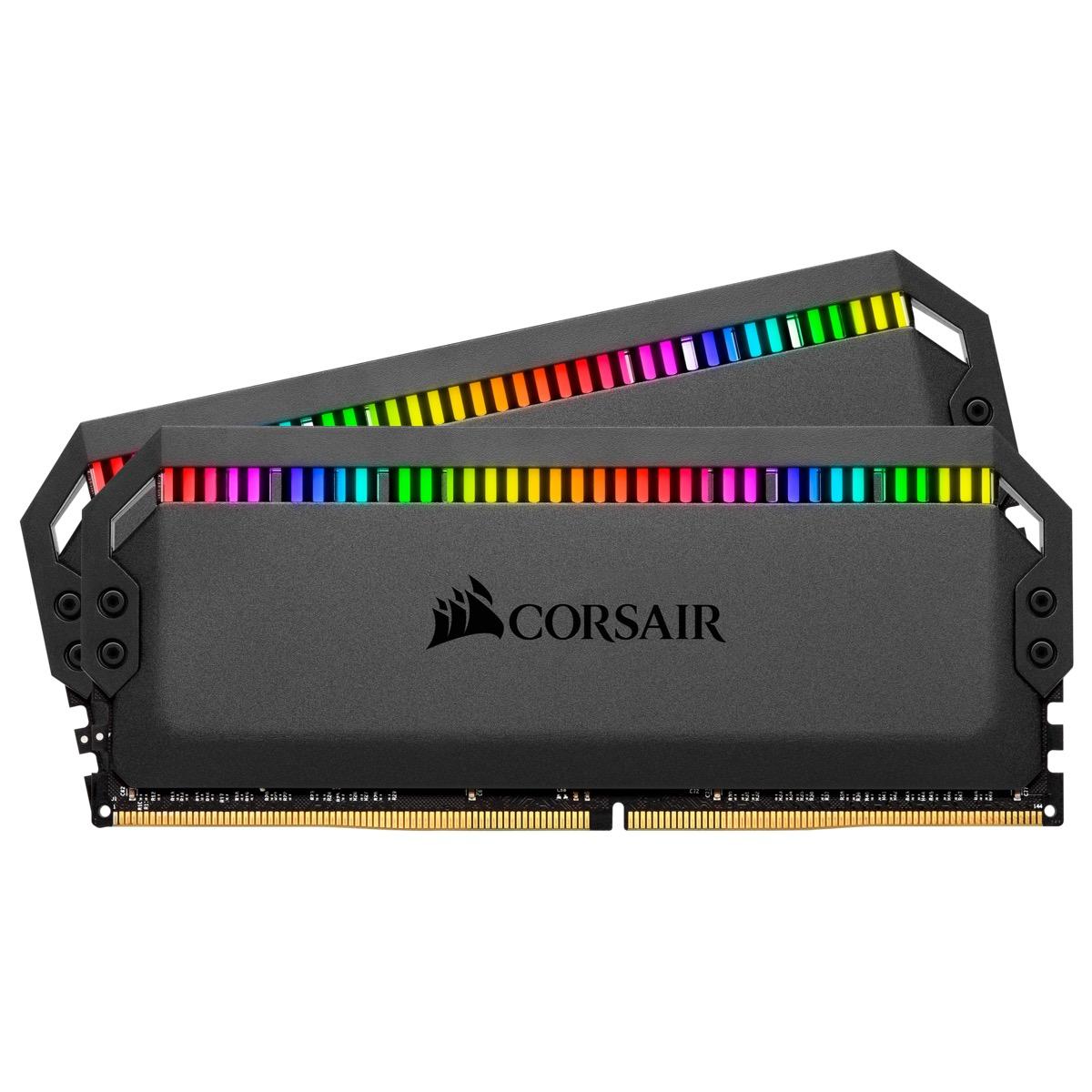 Памет Corsair Dominator Platinum RGB Black 32GB(2x16GB) DDR4 PC4-25600 3200MHz CL16 CMT32GX4M2C3200C16