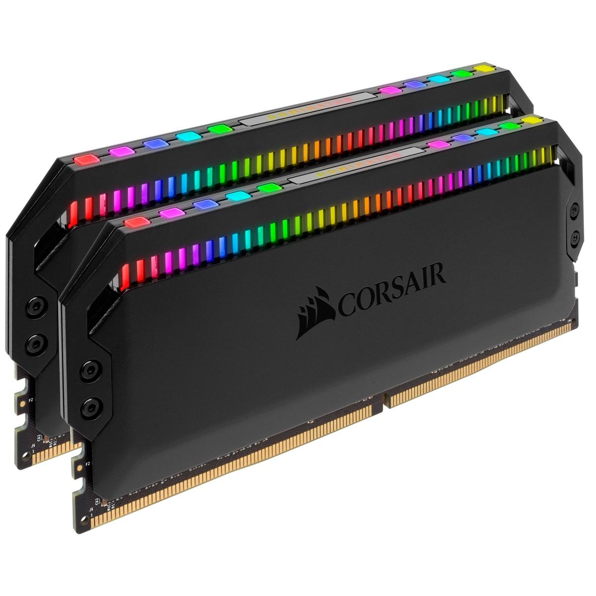 Памет Corsair Dominator Platinum RGB Black 16GB(2x8GB) DDR4 PC4-25600 3200MHz CL16 CMT16GX4M2Z3200C16 AMD Ryzen Optimized-2