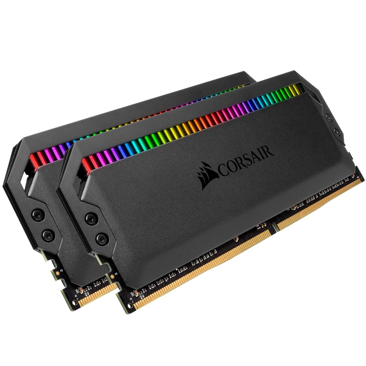 Памет Corsair Dominator Platinum RGB Black 16GB(2x8GB) DDR4 PC4-25600 3200MHz CL16 CMT16GX4M2Z3200C16 AMD Ryzen Optimized-3
