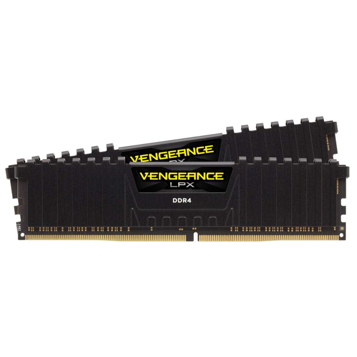 Памет Corsair Vengeance LPX Black 16GB(2x8GB) DDR4 PC4-25600 3200MHz CL16 CMK16GX4M2E3200C16