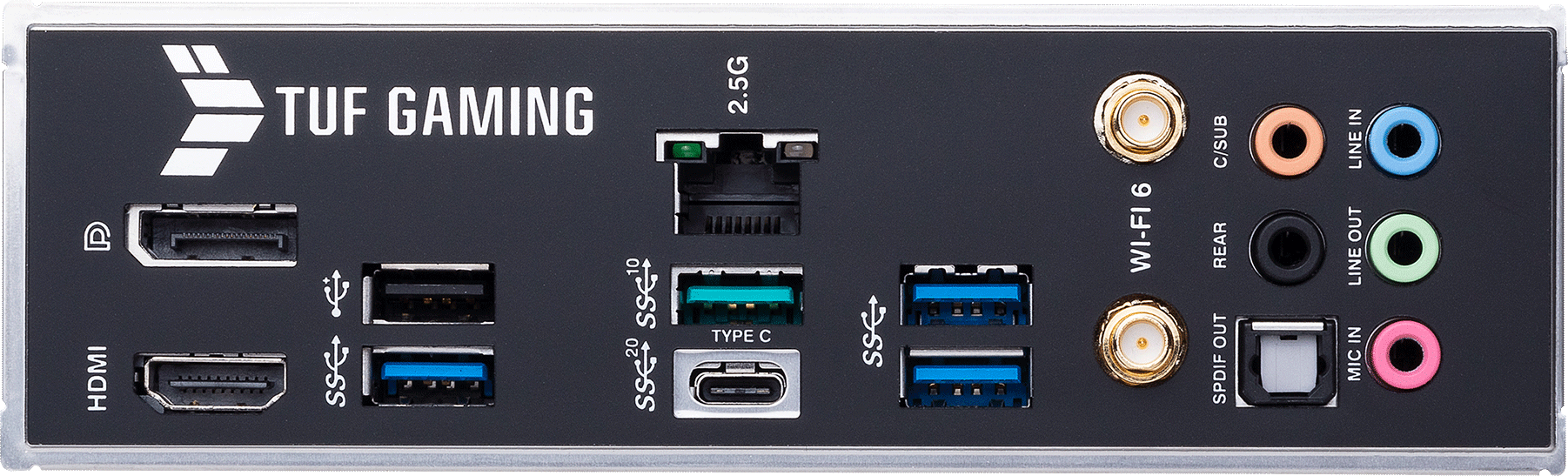 Дънна платка ASUS TUF GAMING B660-PLUS WIFI D4, LGA 1700 ATX, 4x DDR4, WiFi 6, 3x M.2, Aura Sync RGB-4