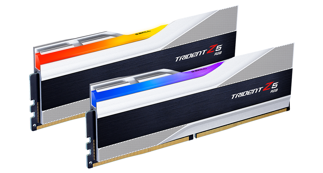 Памет G.SKILL Trident Z5 Silver RGB 32GB(2x16GB) DDR5 PC5-48000 6000MHz CL36 F5-6000J3636F16GX2-TZ5RS-2