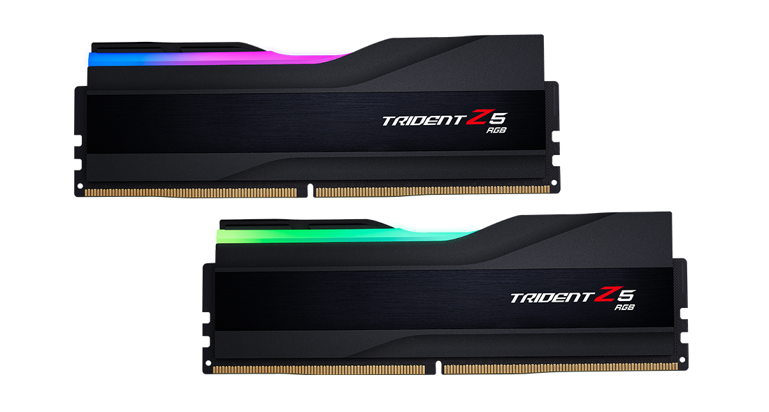 Памет G.SKILL Trident Z5 Black RGB 32GB(2x16GB) DDR5 PC5-44800 5600MHz CL36 F5-5600J3636C16GX2-TZ5RK