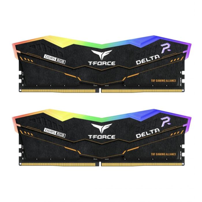 Памет Team Group T-Force Delta RGB TUF Black DDR5 32GB(2x16GB) 5200MHz CL40 FF5D532G5200HC40CDC01