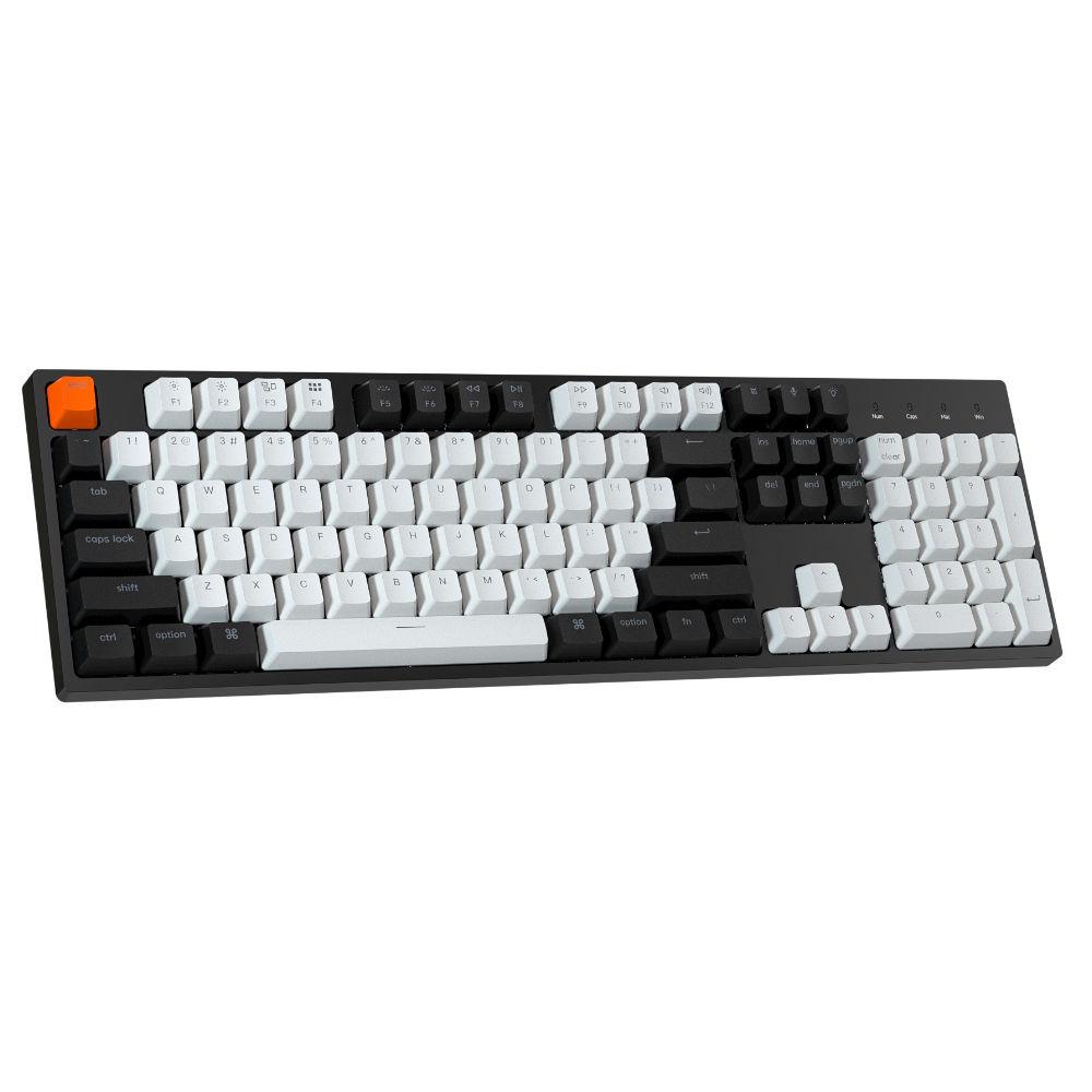 Геймърска Механична клавиатура Keychron C2 Hot-Swappable Full-Size Gateron G Pro Blue Switch White LED ABS-1