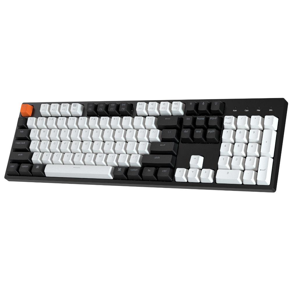Геймърска Механична клавиатура Keychron C2 Full-Size Gateron G Pro Brown Switch White LED ABS-4