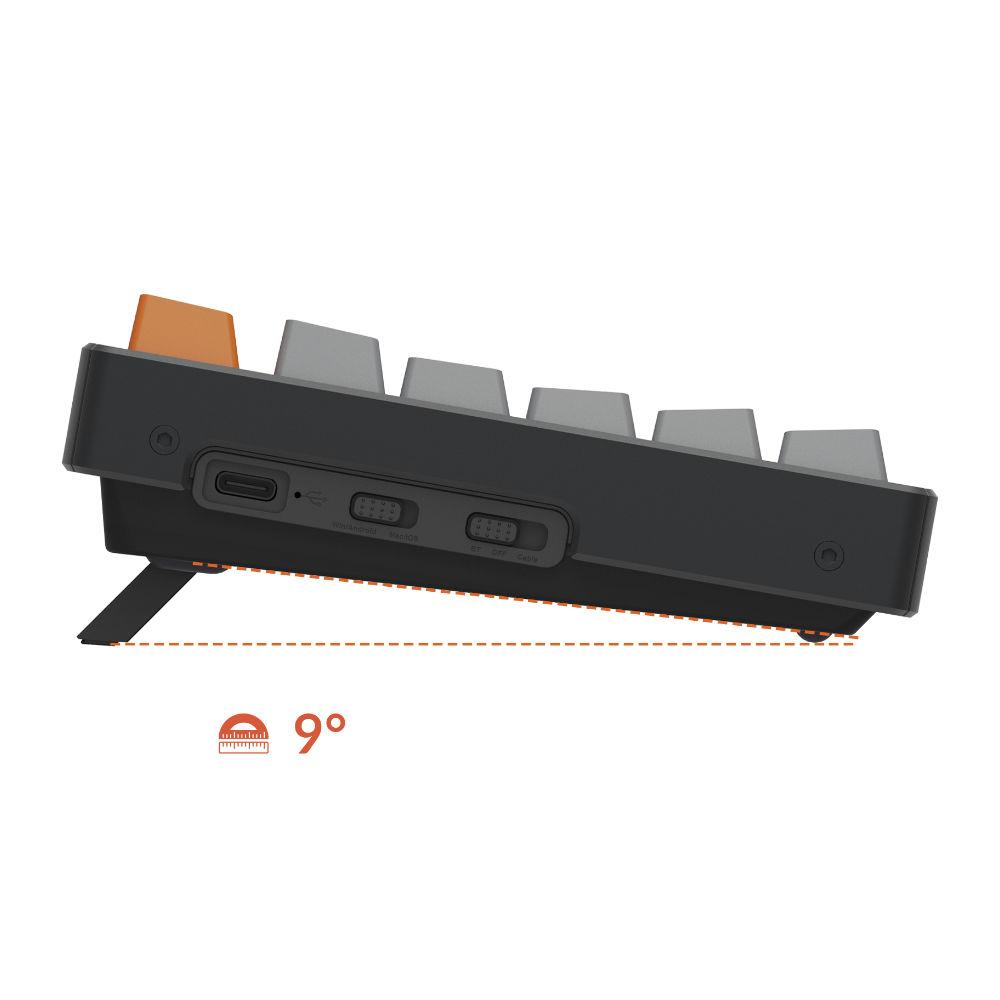 Геймърска механична клавиатура Keychron K10 Hot-Swappable Full-Size Gateron Blue Switch RGB LED ABS-4