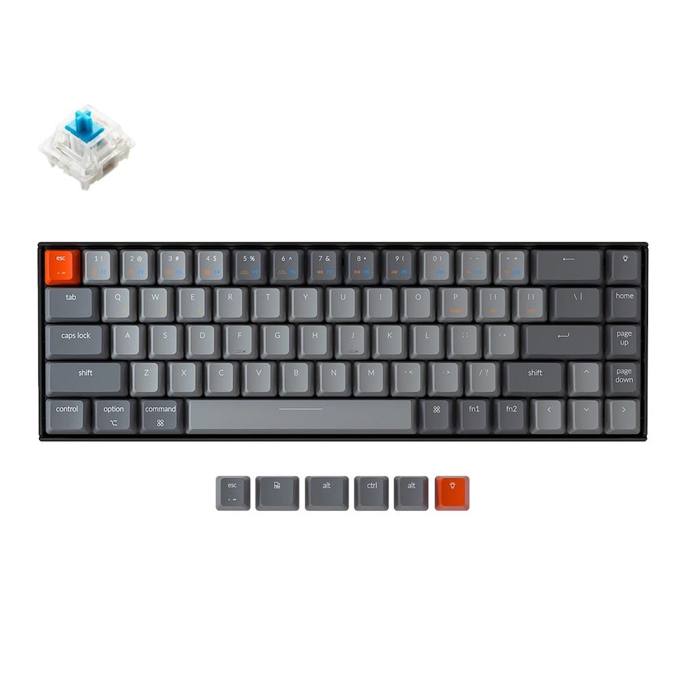 Геймърска Механична клавиатура Keychron K6 Hot-Swappable 65% Gateron Blue Switch RGB LED ABS-2