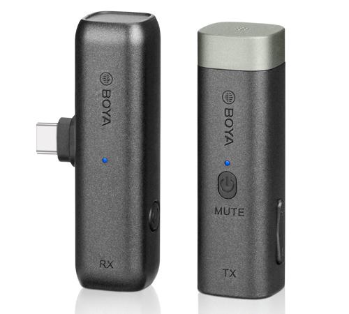 Безжичен микрофон брошка BOYA BY-WM3U, USB-C, комплект предавател и приемник