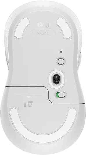 Безжична Мишка Logitech Signature M650 L - Off-white, USB-2