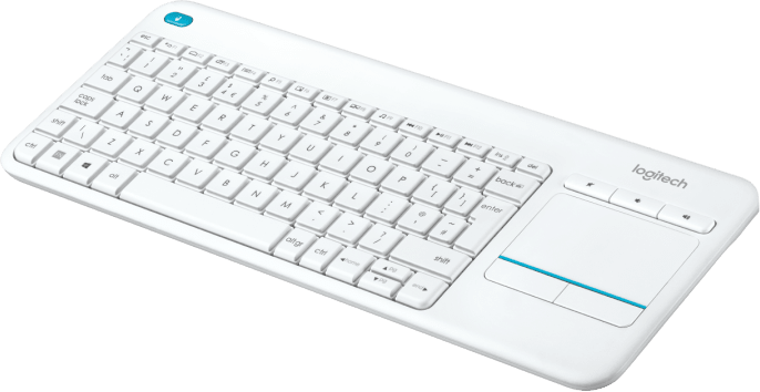 Клавиатура Logitech Wireless Touch K400 Plus, Бяла-4