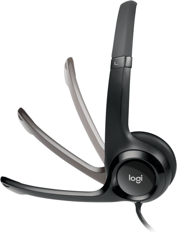 Слушалки с микрофон Logitech H390, USB, Черен-4