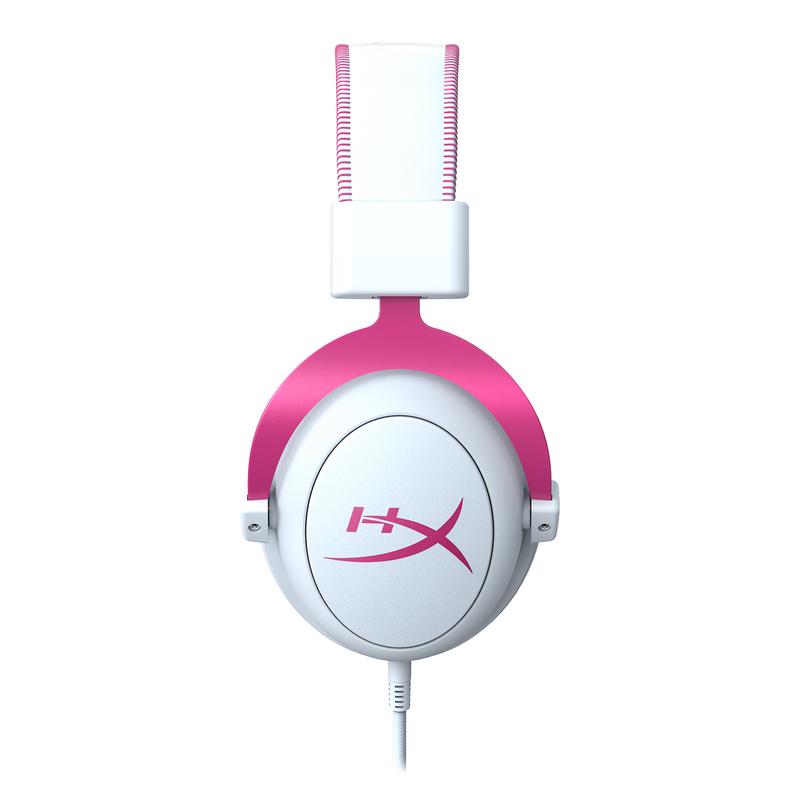 Геймърски слушалки HyperX Cloud II Pink, Микрофон, Розово/Бяло-2