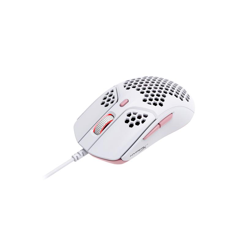 Геймърска мишка HyperX Pulsefire Haste, RGB, USB 2.0, Бял/Розов-2