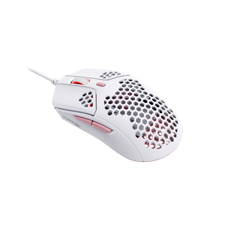 Геймърска мишка HyperX Pulsefire Haste, RGB, USB 2.0, Бял/Розов-3